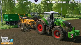 Making Silage Bales. Hauling Straw Bales. Plowing & Removing Stones🔸The Old Stream Farm #26🔸FS 22🔸4K