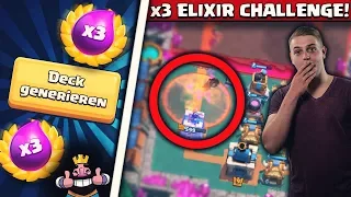 😂PURES CHAOS! | 3x Elixir + Random Deck! | So habt ihr Clash Royale noch nicht gesehen!