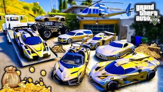 Stealing Expensive GOLDEN Cars in GTA 5!