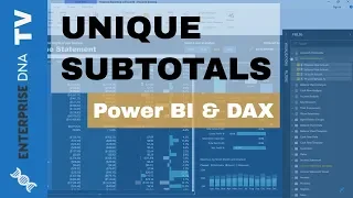 How To Create Unique Subtotals In Power BI Tables Using DAX
