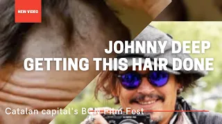 Johnny Depp - actor stylist work with hair