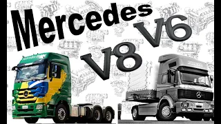 Motores V6 e V8 nos Caminhões Mercedes