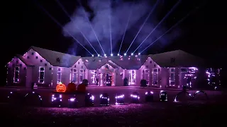 2023 Full Halloween Fire and Light Show -  4K