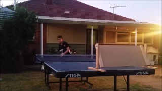 Homemade Table Tennis Return Board