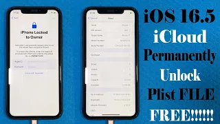 FREE Plist File !! Permanently Unlock !! iCloud Activation Unlock iOS 16.5 !!