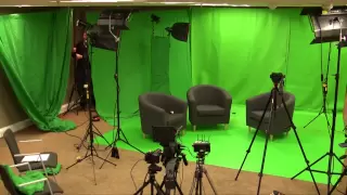 Green screen - before and after