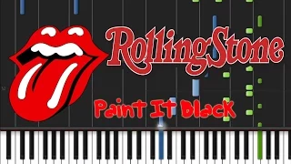 The Rolling Stones - Paint It Black [Synthesia Tutorial]