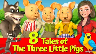 🔴Three Little Pigs and The Big Bad Wolf 🐷🐺|🔴 EIGHT Animated Fairytales for Kids💥
