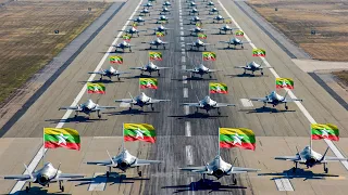 Myanmar Air Force Strength 2024 ( all Aircrafts  )