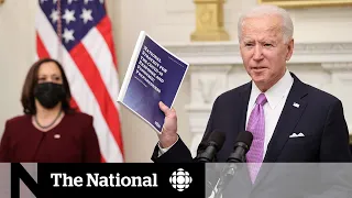 Biden implements COVID-19 travel restrictions on first full day in office