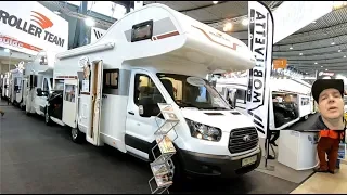 Roller Team Kronos 290 M RV Camper Van Rollerteam Ford Transit new model walkaround + interior K1331