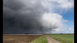 WINTERGEWITTER & Schnee und Graupel / Schneegewitter / Zeitraffer / Stormchasing Heavy Snow Squall