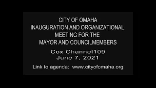 Omaha Nebraska City Council meeting June 7, 2021