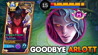 GOODBYE META ARLOTT | WHEN META FIGHTER MEET DAMAGE HACK DYRROTH🥶| BEST BUILD MLBB