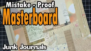 How to Make Mistake-Proof Collage Masterboard from Scraps and Birds | ASMR | Craft With Me