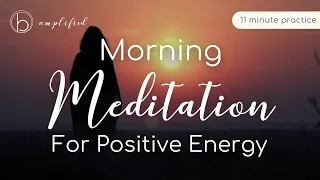 Morning Meditation for Positivity + Gratitude (Includes Intention Setting) #morningmeditation