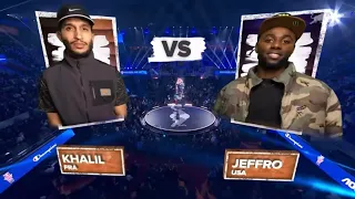 BBOY KHALIL VS JEFFRO - 2023 RED BULL BC ONE WORLD FINAL PARIS #breaking #redbullbcone