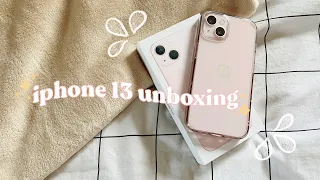 🍎 iphone 13 (pink) unboxing! 🎀💫