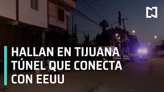 Hallan en Tijuana túnel fronterizo que conecta con EEUU