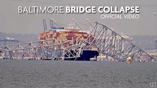 Official Footage of the Francis Scott Key Bridge Collapse