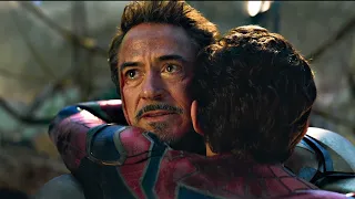 Tony and peter Reunite Scene - Tony Hugs Peter | AVENGERS ENDGAME