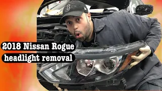 2018 Nissan Rogue headlight removal