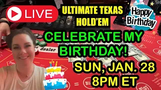 LIVE ULTIMATE TEXAS HOLD ‘EM in LAS VEGAS! Celebrate Danielle’s Birthday!! Sun Jan 28 8pm et