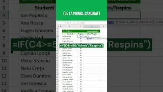 Funcția IF din Excel