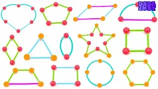 Геометрия для детей|Учим формы и фигуры|Геометрические головоломки |Учим Цвета и Делаем Фигуры