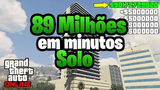 SAIU! *89 Milhões em minutos* em Glitch de dinheiro solo no gta 5 online para comprar tudo agora.