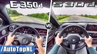 BMW 5 SERIES vs MERCEDES E CLASS | ACCELERATION TOP SPEED POV | 530d vs E350d by AutoTopNL