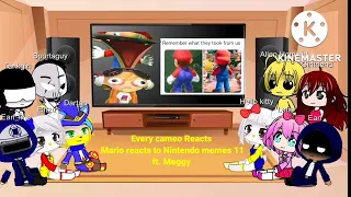 Every cameo Reacts Mario reacts to Nintendo memes 11 ft. Meggy