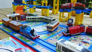 Plarail Thomas & Chuggington Train ☆ I played with Japanese streetcars and rail maps