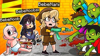 ¿BEBENANI SE CONVIRTIO EN PRO?! 🧟😱 BEBENANI RESCATA A SUS AMIGOS DE LOS ZOMBIES