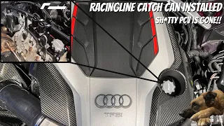 B9 S4 - Racingline Catch Can Install - Goodbye PCV Issues!!