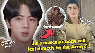 Jin 'Surprises' Army with a Hug on his Muscular Body after Military Service, how does He React?!