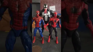 Marvel Legends Venom and Spider-Man Size Comparison #shorts #youtubeshorts