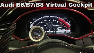 AUDI B6/B7/B8 VIRTUAL COCKPIT RETROFIT( LAMBORGHINI HURACAN    DASH) UPDATE!!! TEST RUN