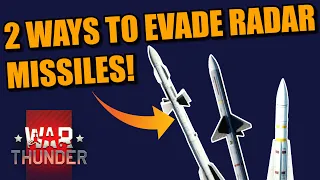 War Thunder HOW TO evade RADAR missiles? DEFENSIVE FLYING! Using LOW FLYING & GOING COLD!