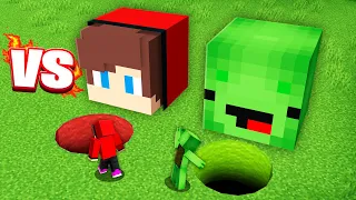 WHICH PIT IS BETTER: JJ PIT Vs Mikey PIT in Minecraft Survival Challenge - Maizen