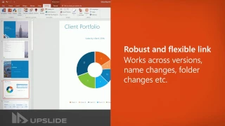 Link Excel to PowerPoint - UpSlide Add-In