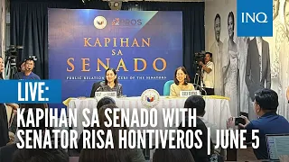 LIVE: Kapihan sa Senado with  Senator Risa Hontiveros  | June 5