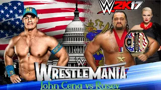 FULL MATCH - John cena vs. Rusev – United State Championship: WrestleMania 31- Table Match #wwe