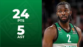 Keenan Evans with 24 Points vs. Panathinaikos