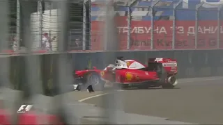 F1 2016 Russia Kvyat Crashes Vettel