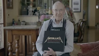 Ray Burton Receives His Copy of "Metallica: Back to the Front"