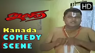 Bullet Prakash Super Comedy In Temple | Kannada Comedy Scenes | Indra Kannada Movie | Darshan