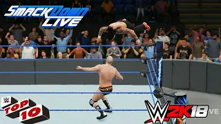 Top 10 SmackDown LIVE moments WWE Top 10  July 31  2018 WWE 2K18 || Gaming Craze!