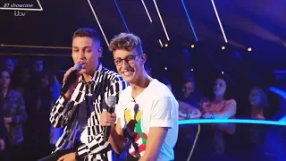 Jack & Joel raps  & beatbox "New Rules" &Comments X Factor 2017 Live Show Week 1 Sunday