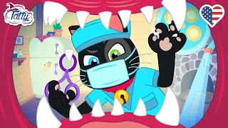 Dracula's Broken Fang | Tatty and Misifu Dentists | Cartoons for Kids